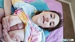 JaysPOV Tristan Summers I Couldnt Resist My 18 Year Old Step Sister And Her Perfect Natural Tits